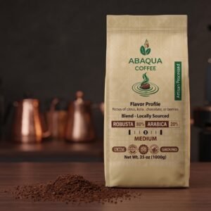 Roasted Coffee Ground, Robusta 80% and Arabica 20%. Blended 1000 G