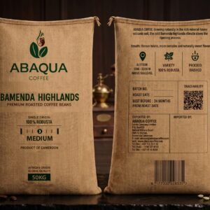 Roasted Coffee  Whole Beans, Robusta 100%.  Single Origin 50 Kg
