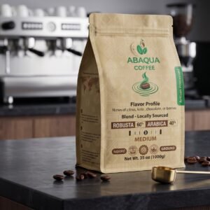 Roasted Coffee Ground, Robusta 60% and Arabica 40%. Blended 1000 G