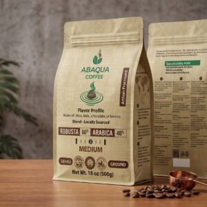 Roasted Coffee Ground, Robusta 60% and Arabica 40%. Blended 500 G