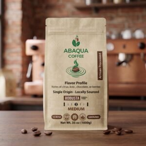 Roasted Coffee Ground, Robusta 100%. Single Origin 1000 G